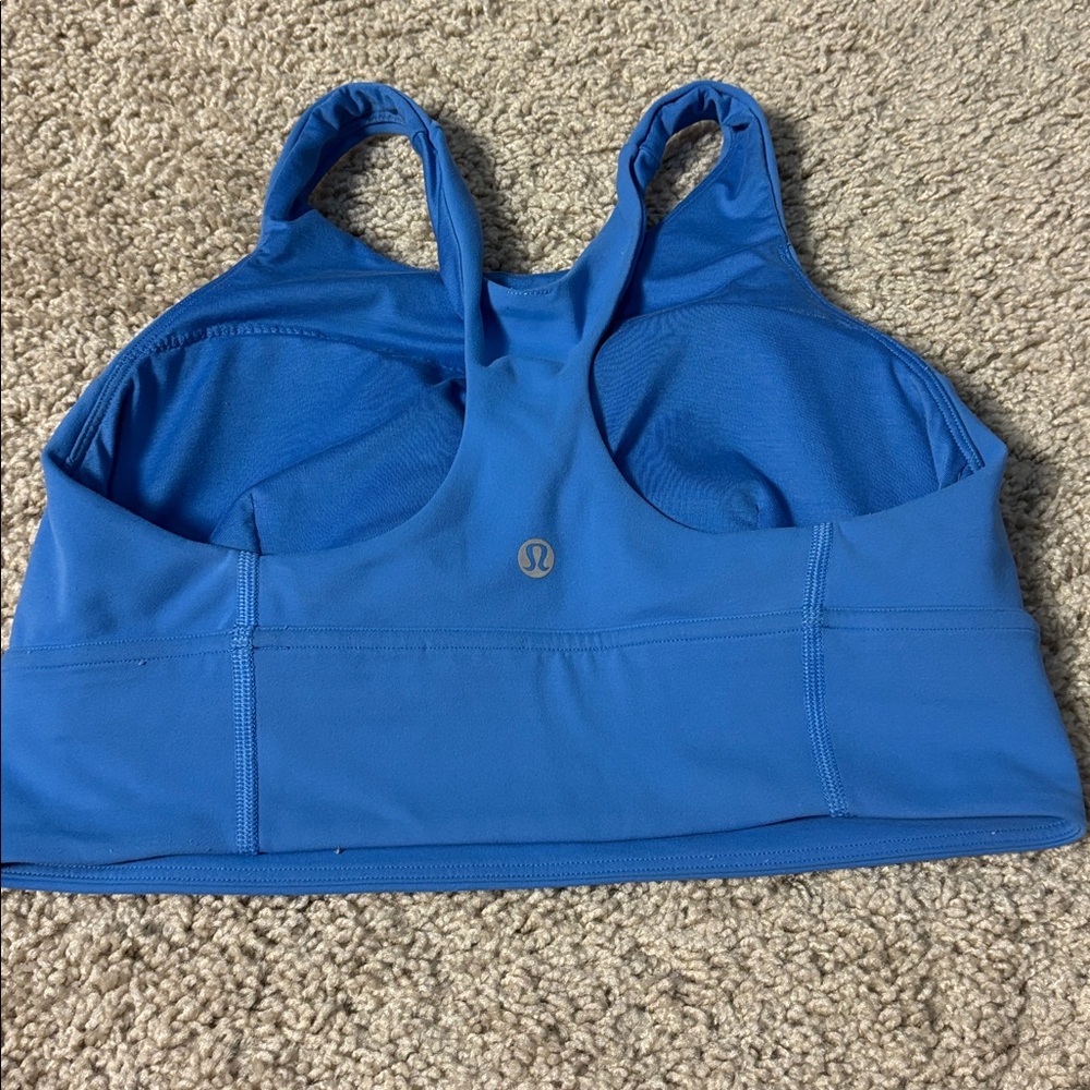 Lululemon Wunder Train Longline Bra *Medium Support, C/D Cup Blue Nile W2CNSS - Picture 4 of 6